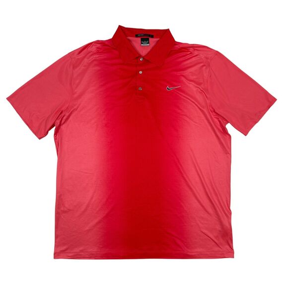 Nike Tiger Woods Collection Golf Polo Shirt Men’s Size XL Pink‎ Breathable Snap - Picture 1 of 10